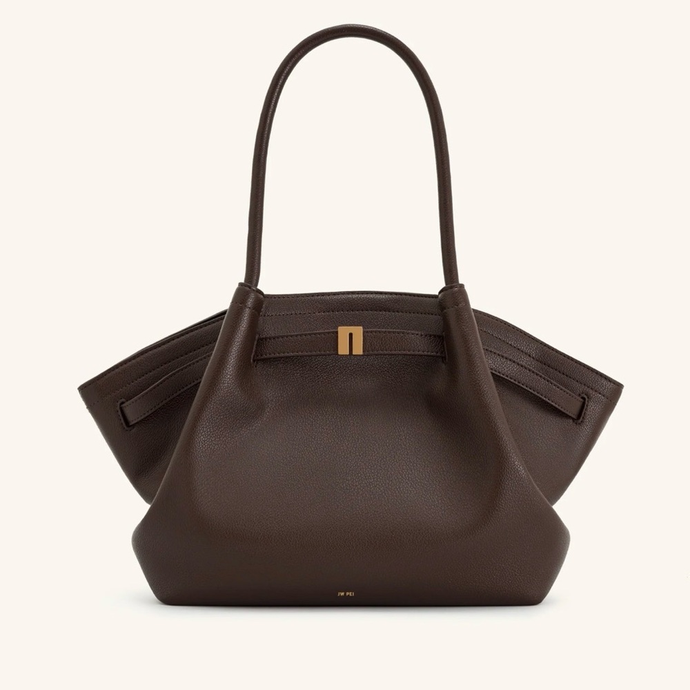 JW PEI Hana Medium Tote Bag - Dark Brown